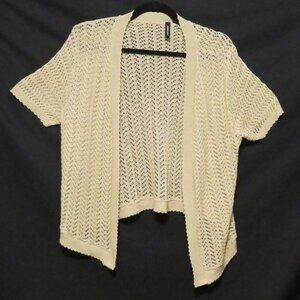 JASON MAXWELL | large | Short Sleeve Open Knit Cardigan